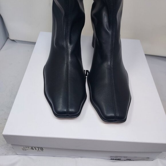 MM6 Maison Margiela Black Trunk Leather Boot - Picture 7 of 11